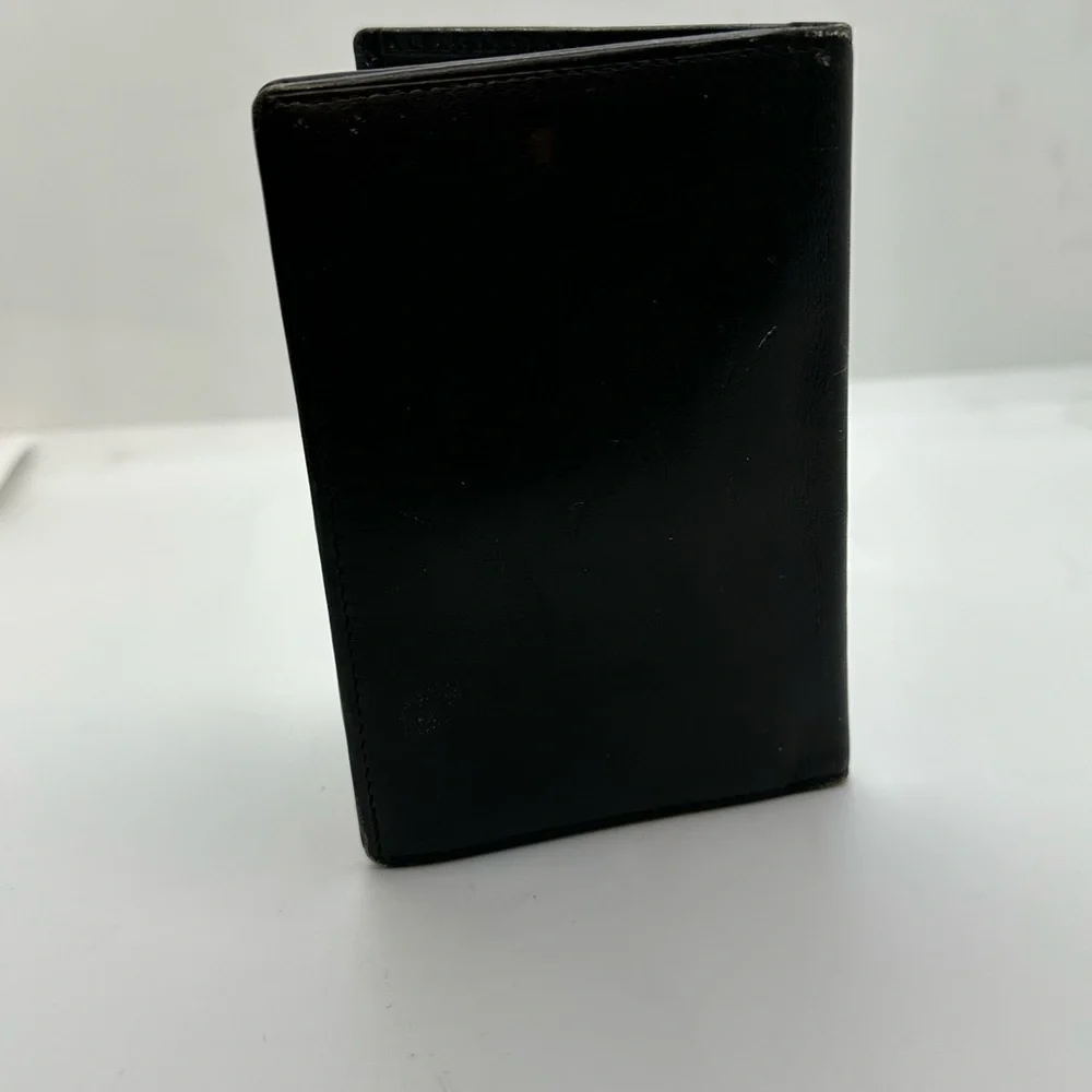 Dunhill Black Leather Wallet Minimalist Design